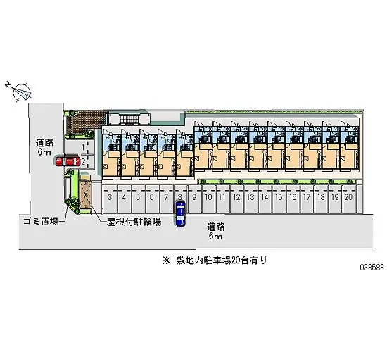 ★手数料０円★鴻巣市氷川町　月極駐車場（LP）